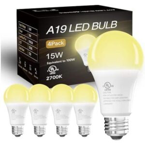 LED灯泡4只装(暖光2700K/100W等效） 48%OFF