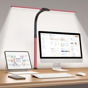 LED台灯(夹式/24W双头/无级调光/鹅颈护眼) 50%OFF