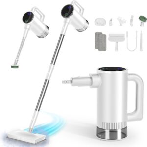 11-in-1 Steam Mop - Detachable Handheld Steam Cleaner with 380mL Tank, 260℉ Floor Steamer for Hardwood, Tile, Grout, Windows, Bath & Kitchen - 3-Level Steam Control, Multi-Purpose Floor Steam Cleaner -57%