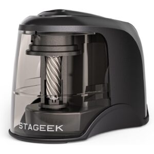STAGEEK 电动卷笔器，插电式或 USB/电池供电。适合2号和彩色铅笔（6-8毫米） -54%