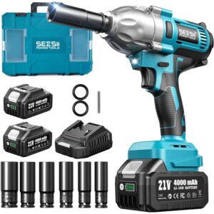 Seesii冲击扳手 665英尺磅（900牛米） 3300IPM 半冲击枪 -34%