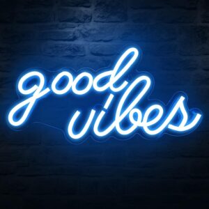 DECANIT Good Vibes 霓虹灯冰蓝色，酷炫LED灯 45%