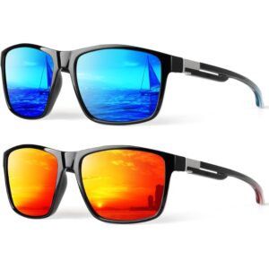 KALIYADI Sunglasses for Mens Polarized-Sunglasses: Men Sun Glasses with UV400 Protection for Driving Fishing Golf -45%