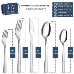 不锈钢餐具套装(40件/8人份/含勺叉/镜面抛光） 50%OFF