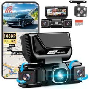 360度视角 4频道行车记录仪 5G WiFi和APP控制 50%OFF