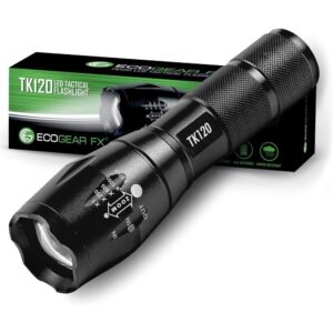 EcoGear FX TK120 小型LED手电筒——5种灯光模式，可调节变焦（1组）-50%
