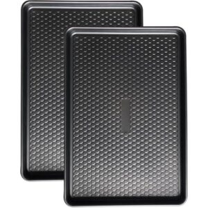 烤盘套装(2件/17.7x12.2英寸/碳钢不粘/深灰) 50%OFF