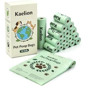 BPI & ASTM D6400 Certified Compostable Dog Waste Bags 270 Count (18 Rolls) 30%OFF