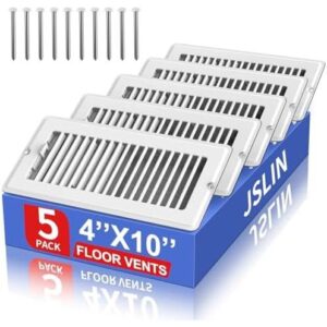 5件套(4x10可调静音钢制通风口/含螺丝) 57%OFF