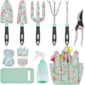 Garden Tools Set, Carsolt 11 Pcs Heavy Duty Floral Gardening Tools Kit with Non-Slip Rubber Handle, Special Gardening Gifts for Women Mom Birthday -45%