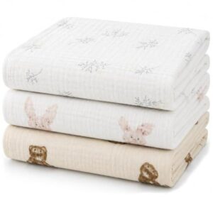 Muslin 打嗝布三件装  50%OFF