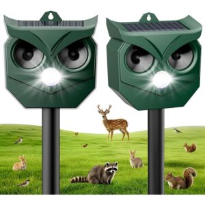 2件装太阳能超声波动物驱避器   48%OFF