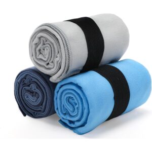 Yaozoon 3 Pack Gym Towel Men Women Quick Dry Microfiber Workout Gear for Body Sweat Sports Exercise Fitness Tennis Running Cycling Hiking Weight Lifting Yoga Towels(3 Pack) -50%
