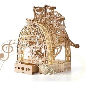 3D灯光摩天轮木质拼图(带音乐盒/222片/带收纳盒/成人大号) 45%OFF