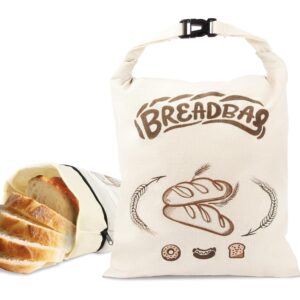FONDFRAMORY Beeswax Bread Bags for Sourdough, Large Size Sourdough Bread Bags with Beeswax to Keep Freshness Longer, Washable and Reusable Sourdough Storage Bag (2 Pack) (Light Beige) -75%