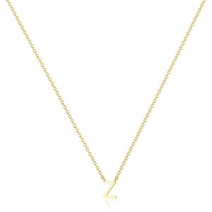 Poaiiu 14K Gold Plated Initial Necklace for Women Dainty Letter Z Necklaces Tiny Cute Initial Pendant Choker Simple Trendy Personalized Letter Name Necklaces Fashion Jewelry for Women -58%