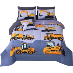JQinHome Construction 男孩儿童双人床品套装，6件套袋装床 -65%