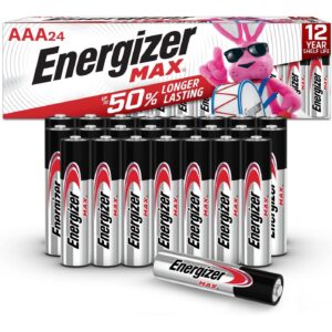 Energizer AAA电池，最大Triple A最大电池，碱性，24个，计数 -59%