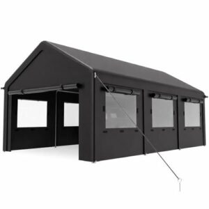 12x20尺重型移动车棚(带卷窗/可拆侧壁/全季候) 32%OFF