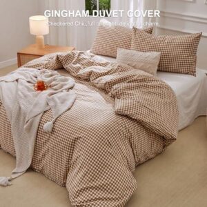 Gingham被套三件套Queen码 50%OFF