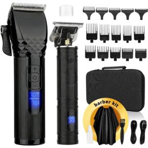 Soonsell 男士理发器，专业理发器和理发器套装，男士无绳理发器，T型刀片理发器组 -47%
