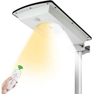 太阳能户外路灯(1300LM/感应/遥控调光IP65防水) 50%OFF