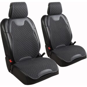 Gripure 透气亚麻座椅套保护套前排座椅 (2pcs, Black) -69%
