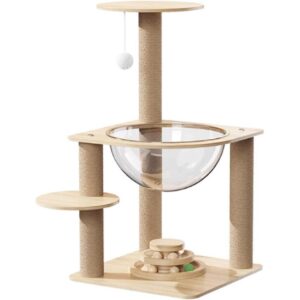 24.7寸大型猫爬架(带剑麻抓柱/猫屋/互动逗球/猫活动中心) 49%OFF