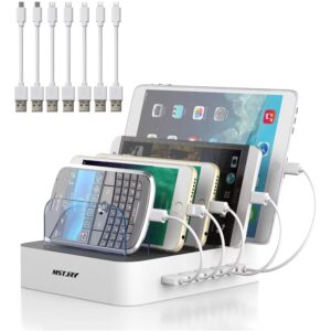 多设备充电站(5口USB-A/收纳式底座/适配手机平板) 63%OFF