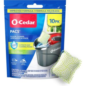 O-Cedar PACS 硬地板清洁剂，Crisp Citrus Scent 10支装（1包装）   -43%