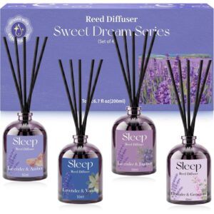 SCENTORINI簧片扩散器套装，6.76盎司，薰衣草精油扩散器 -40%