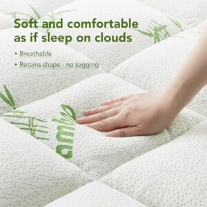 竹纤维床垫垫(单人/加厚绗缝/凉感透气） 50%OFF