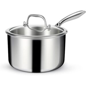 三层不锈钢带盖汤锅(3QT/防烫手柄) 50%OFF