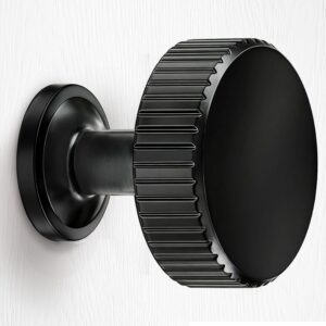 VEHCIL 10-Pack Matte Black Cabinet Knobs, Black Kitchen Cabinet Knobs Drawer Knobs Dresser Knobs for Bathroom Furniture Closet Cupboard Hardware Replacement, Solid Zinc Alloy -65%