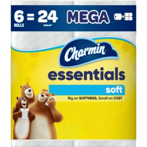Charmin Essentials 软卫生纸 6 大卷，每卷 330 张 -37%