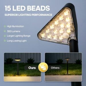 太阳能路径灯8只装(15LED/升级太阳能板/防水） 50%OFF
