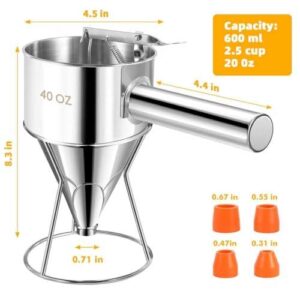 面糊分配器(不锈钢/20盎司带支架) 48%OFF