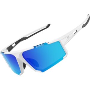 suoso Sports Cycling Sunglasses for Men: Lightweight UV Protection Polarized Sun Glasses for Youth Baseball Softball Running -50%