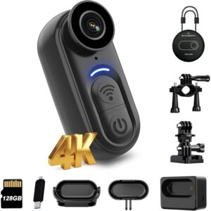 SixBondsCam 4K 迷你随身摄像头 128GB – 拇指大小可穿戴运动摄像头  -50%