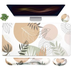 Large Mouse Pad Set,Extended Gaming Mouse Pad + Keyboard Wrist Rest Support - Minimalist -50%