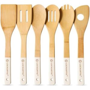 Bamboo厨具套装/6件木制烹饪勺 50%OFF