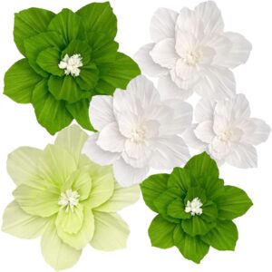 Erastom 6PCS 纸花 人造墙装饰 -50%