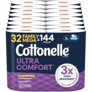Cottonelle/32卷超柔软垫卫生纸/家庭装 35%OFF