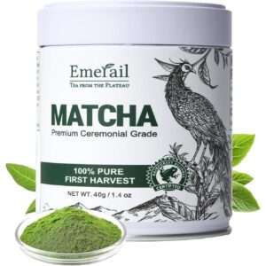 Emerail仪式级绿茶抹茶粉，优质初收无糖，100%纯抹茶 -50%