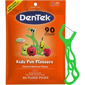 DenTek Fun Flossers – 儿童牙线选择，带野生水果味，90 支 -67%