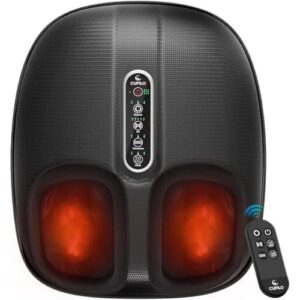 揉捏加热足部按摩器(5档/遥控/足底舒缓) 56%OFF