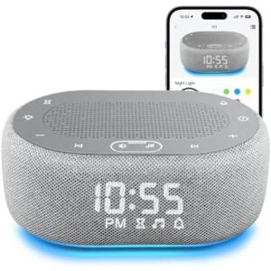 白噪音助眠机(带闹钟/APP控制/30种助眠音） 48%OFF