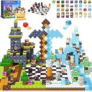144PCS磁性方块——矿用磁力世界国际象棋套装 50%OFF