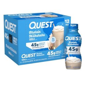Quest营养/香草味高蛋白即饮奶昔12瓶装 49%OFF