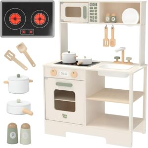 儿童木质仿真厨房玩具(声光/含配件) 49%OFF